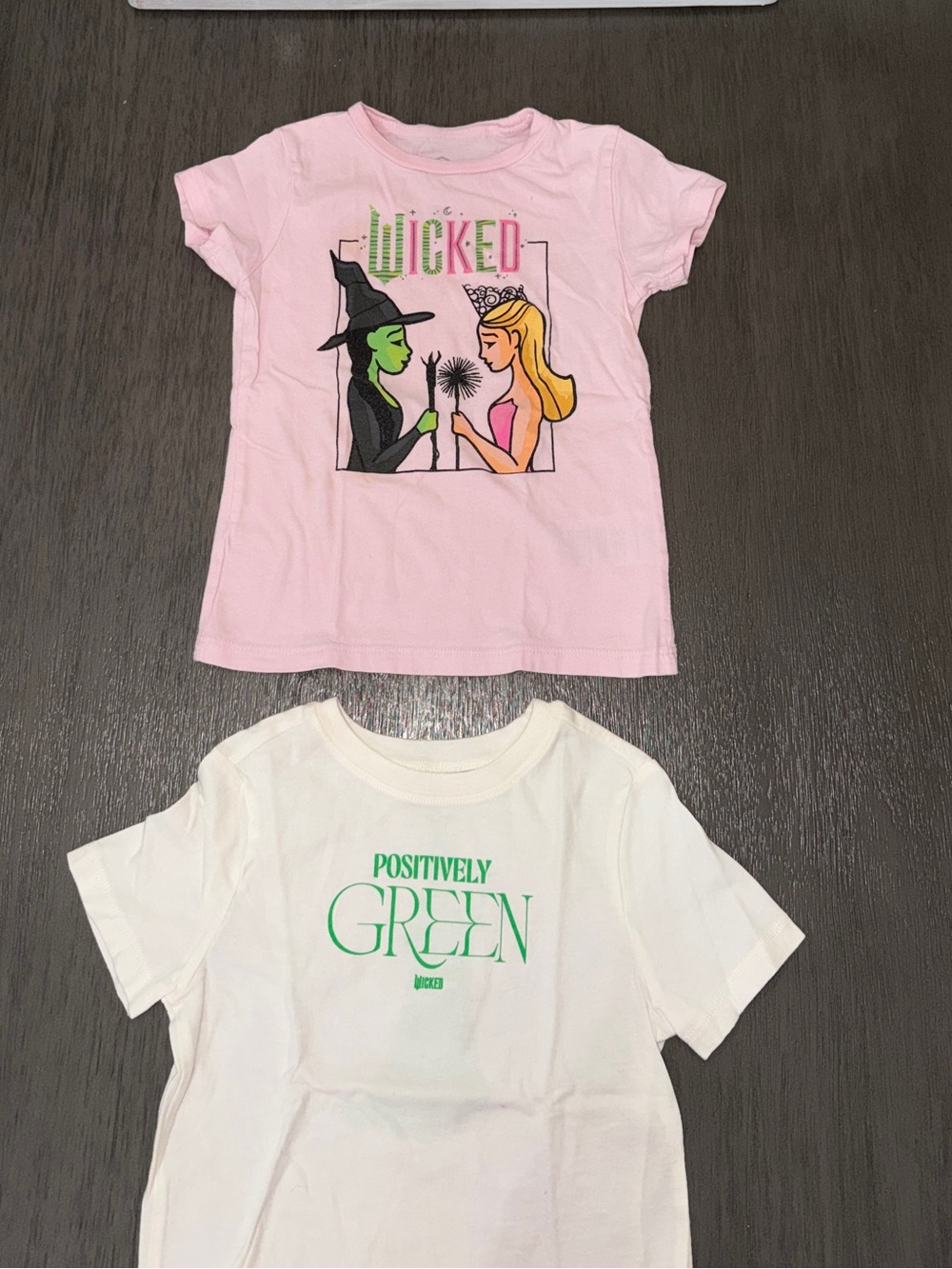 Pink 'Wicked' Graphic Tee and Wicked Elpheba Tee  -